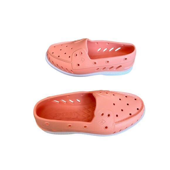Sperry Authentic Top Sider Original Float Slip-Ons Peach M’S6D Women’s Boat Shoe - Picture 3 of 7
